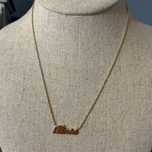 Stella & Dot Gold Boss Necklace